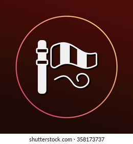 Wind measurement instrument icon