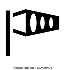 wind meter icon isolated sign symbol vector illustration - high quality black style vector icons
