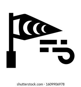 wind meter icon isolated sign symbol vector illustration - high quality black style vector icons
