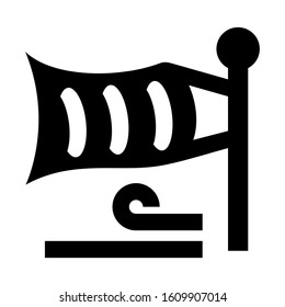 wind meter icon isolated sign symbol vector illustration - high quality black style vector icons
