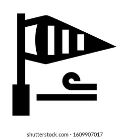 wind meter icon isolated sign symbol vector illustration - high quality black style vector icons

