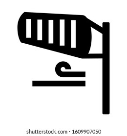 wind meter icon isolated sign symbol vector illustration - high quality black style vector icons
