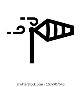 wind meter icon isolated sign symbol vector illustration - high quality black style vector icons
