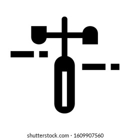 wind meter icon isolated sign symbol vector illustration - high quality black style vector icons
