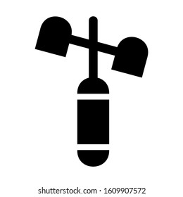 wind meter icon isolated sign symbol vector illustration - high quality black style vector icons
