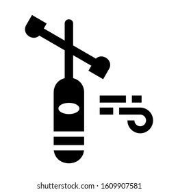 wind meter icon isolated sign symbol vector illustration - high quality black style vector icons
