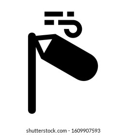 wind meter icon isolated sign symbol vector illustration - high quality black style vector icons
