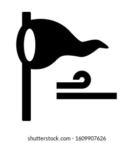 wind meter icon isolated sign symbol vector illustration - high quality black style vector icons
