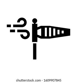 wind meter icon isolated sign symbol vector illustration - high quality black style vector icons
