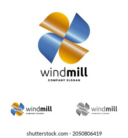Wind Mill and Energy Logo is ideal for energy companies and producers who are also suppliers of renewable energy, turbine, wind farms and power generated natural filament.