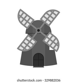 Wind mill, wind, energy, turbine icon vector image. Can also be used for energy and technology. Suitable for web apps, mobile apps and print media.