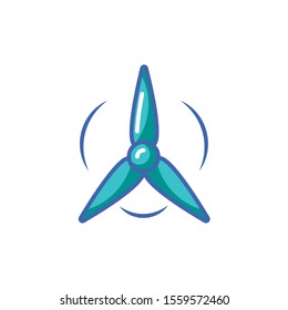 wind mill icon design, Energy renewable power supply and sustainable theme Vector illustration