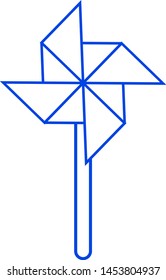 Wind mill icon. Vector illustration