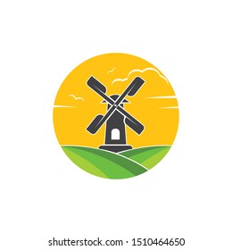 wind mill icon. vector illustration design