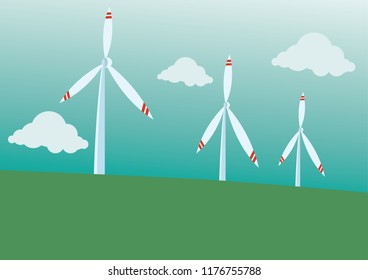 Wind mill illustration