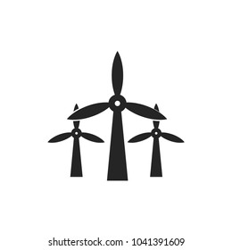 Wind mills vector icon