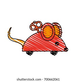 Wind Up Mouse Toy Icon Image