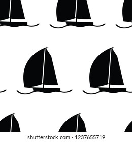 Wind in my sails Yachts Seamless pattern