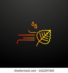 wind nolan icon. Elements of autumn set. Simple icon for websites, web design, mobile app, info graphics