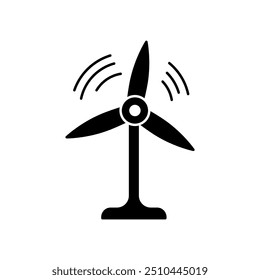 wind power concept line icon. Simple element illustration. wind power concept outline symbol design.