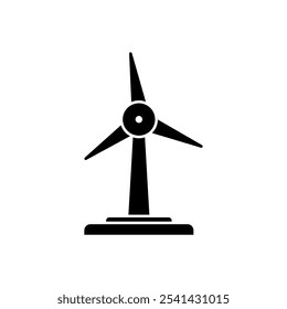 ícone da linha de conceito de energia eólica. Ilustração de elemento simples. design de símbolo de contorno de conceito de energia eólica.