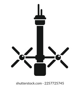 Wind power equipment icon simple vector. Energy nature. Eco clean