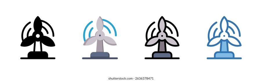 Wind Power Icon Element For Design And Vector
