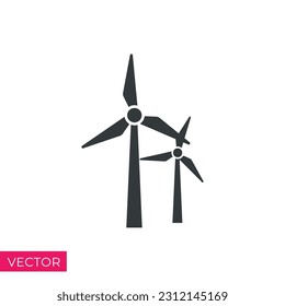 wind power icon. Energy Types symbol template for graphic and web design collection logo vector eps10