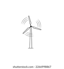 Windkraftsymbol, einzelne Vektorgrafiken