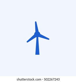 wind power icon isolated, white background