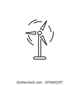 Wind power icon. Simple element illustration. Wind power symbol design from Ecology collection set. Can be used in web and mobile on white background