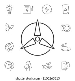 Wind power icon. Simple element illustration. Wind power symbol design from Ecology collection set. Can be used in web and mobile on white background