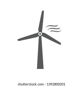 Wind power icon. Vector illustration. on white background