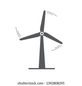 Wind power icon. Vector illustration. on white background