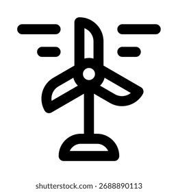 Wind Power modern icon for professional and creative renewable energy and eco projects