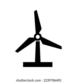 Wind power plant icon. Alternative energy source sign.