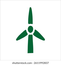 wind power plant symbol - Color