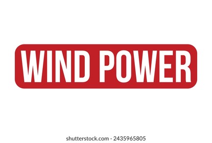 Wind Power Rubber Stamp Seal Vector