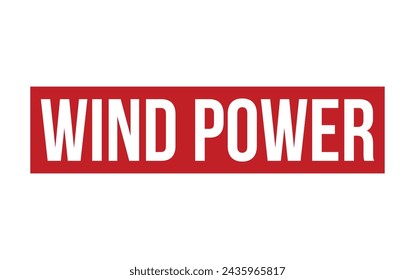 Wind Power Rubber Stamp Seal Vector