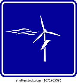 wind power sign