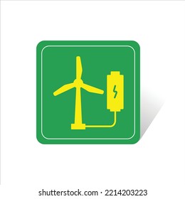 wind power sign, can be used for icon