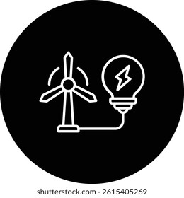 Wind Power vector icon. Can be used for printing, mobile and web applications.