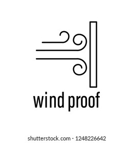 wind proof icon. Element of raw material with description icon for mobile concept and web apps. Outline wind proof icon can be used for web and mobile