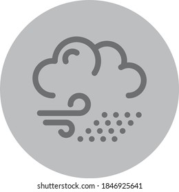 Icono de la lluvia eólica para cualquier propósito sitio web de presentación de aplicaciones móviles