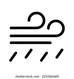 Wind Rain Icon Vector Symbol Design Illustration