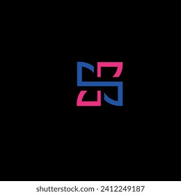 Wind rose in blue and pink colors