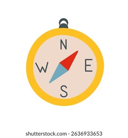 wind rose and compass vector illustration in black and white color on isolated white background. easy art item for camping