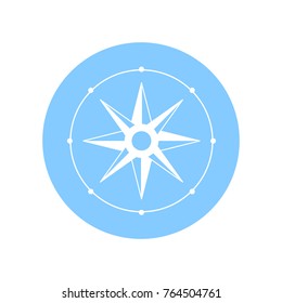 Wind rose compass  vector symbol.Compass Icon  design element