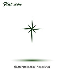Wind rose icon. 