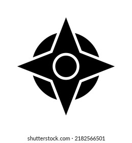 wind rose icon or logo isolated sign symbol vector illustration - high quality black style vector icons
